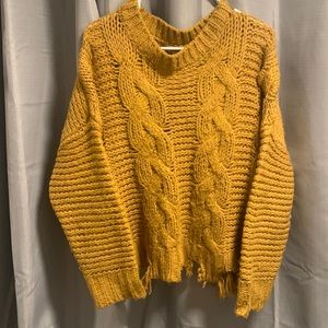 Mustard colored sweater